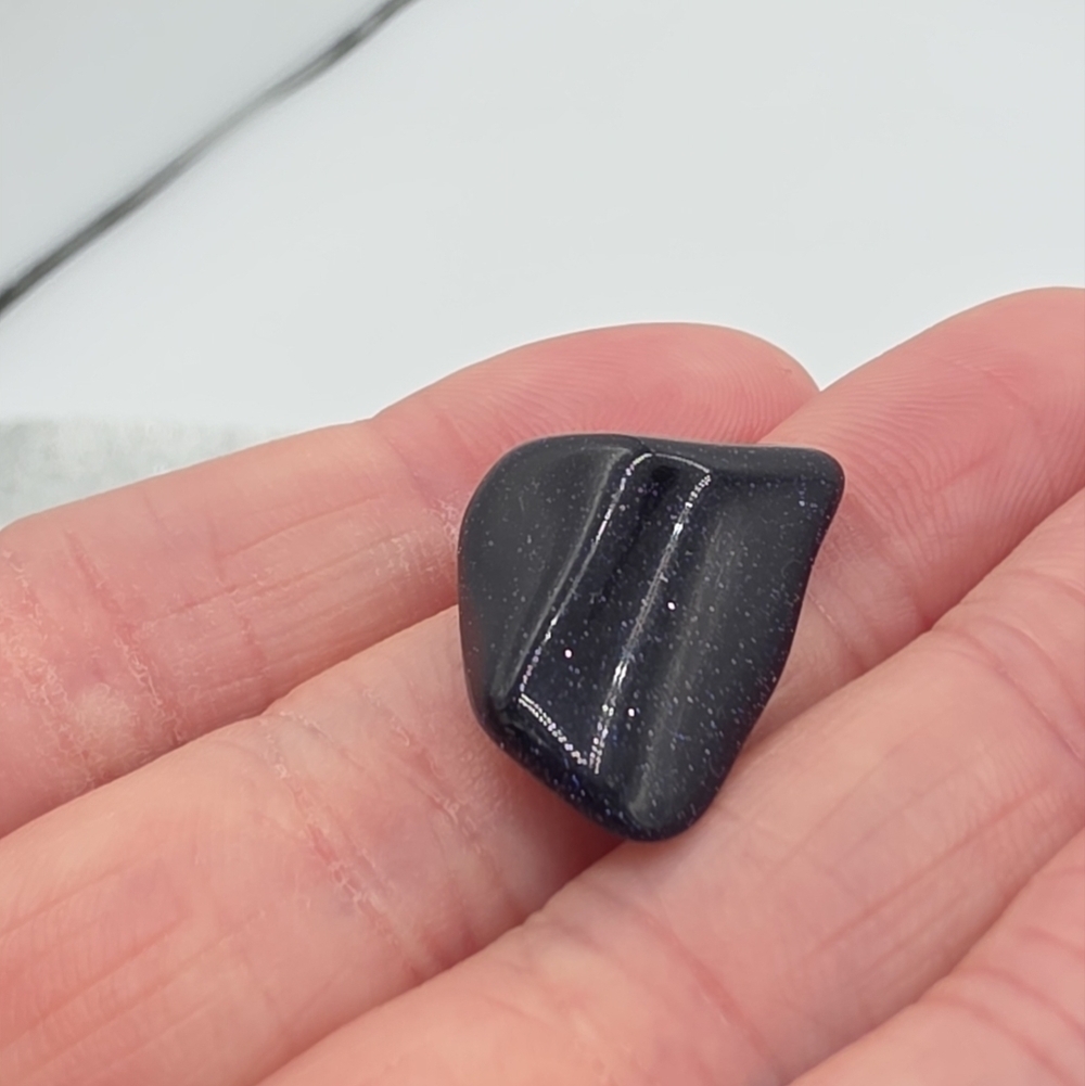 Blue Sandstone Crystal Tumble Stone - Picture 2 of 5
